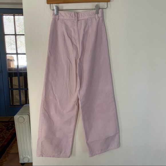Wide Leg Pastel Pink Pants - Picture 6 of 7